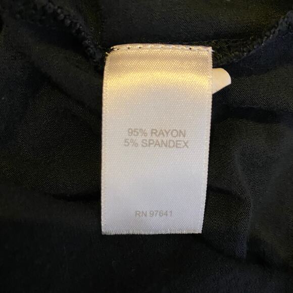 J. Jill Dress Jersey Stretch Knit Button Front Soft Midi Dress, Black, Medium P - Picture 12 of 12